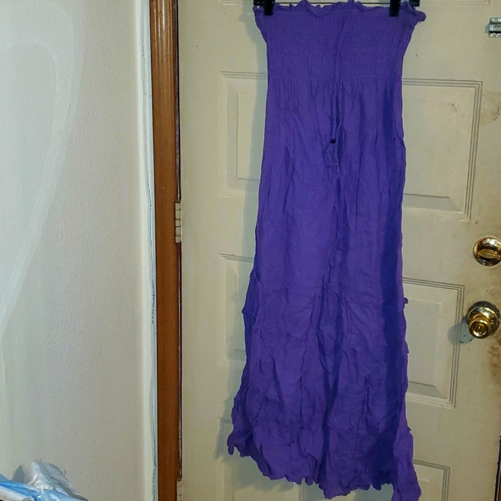 Gap Purple halter dress size medium